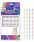 Coloured Paper Straws 50PC