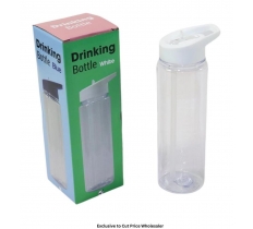 Plain Drinking Water Bottle With White Cap