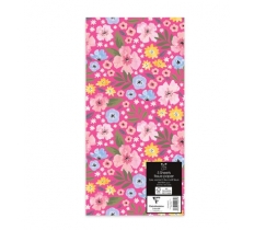 5 Sheet Floral Print Tissue