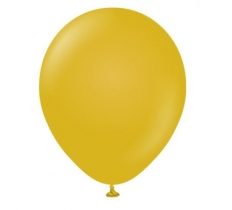 Kalisan 12" Retro Mustard Latex Balloons 100 Pack