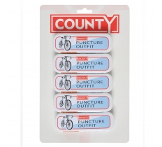 County Bike Puncture Repair Kit X 5