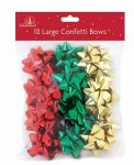 XMAS 18 Large Confetti Traditional Bows