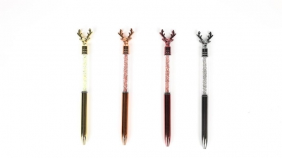 Christmas Reindeer Crystal Pens