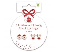 Christmas Novelty Stud Earrings Pack Of 2