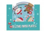 Christmas Paper Plates 12 Pack