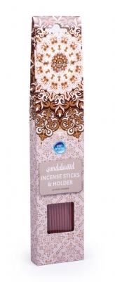 Incense Sticks & Holder 40pk Sandalwood