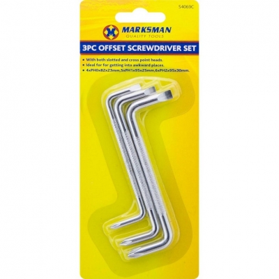 Offset Screwdriver Set 3 Pack