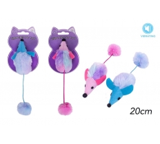 World Of Pets Vibrating Mouse Cat Toy ( Assorted Colours )