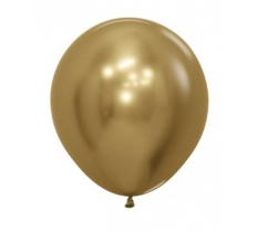 Sempertex 18" Reflex Gold Latex Balloons 6 Pack