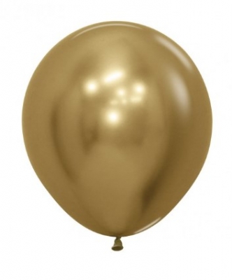 Sempertex 18" Reflex Gold Latex Balloons 6 Pack