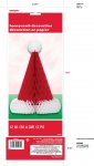 12" Santa Hat Hny cmb Cntrpc