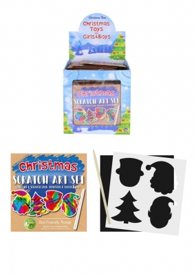 Eco-Friendly Christmas Magic Colour Scratch Set X 108