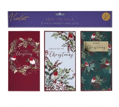 Deck The Halls Money Wallets 3 Pack