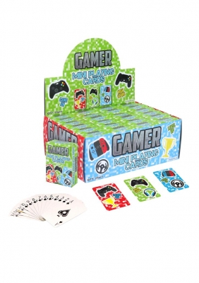 GAMER 6CM X 4CM MINI PLAYING CARDS X 24