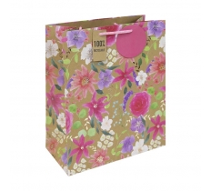 Kraft Floral Large Bag