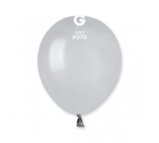 Gemar 5" Pack 50 Latex Balloons Grey #070