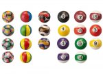 Sports Design Ball 6.3cm 4 Assorted Designs