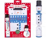 Christmas 6 Make Your Own Snowman 12" Crackers