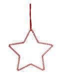 Candy Stripe Hanging Star 32Cm