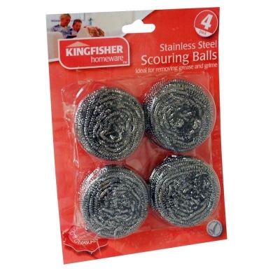 Stainless Steel Scourers 4 Pack