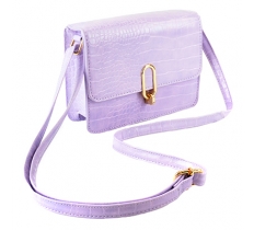 Pu Cross Body Chain Bag (Lilac)