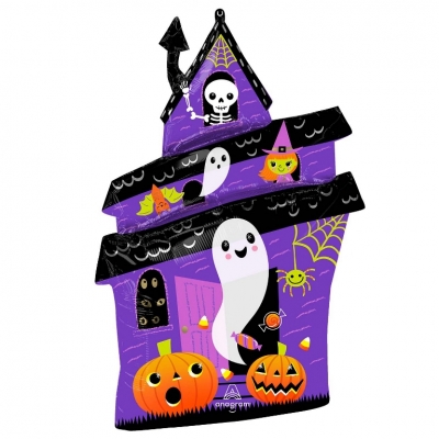 Halloween Haunted House Supershape 23" Foil Balloon