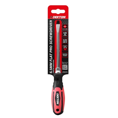 Dekton Flat 6.5mm X 125mm Pro Screwdriver