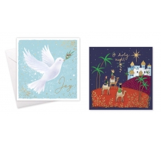 Cards Christmas Sq Religious 10 Pack