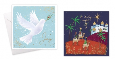 Cards Christmas Sq Religious 10 Pack