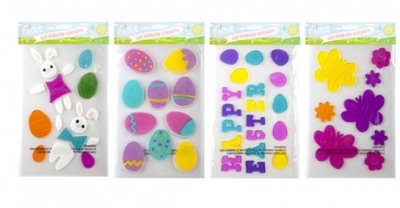 Easter Design Gel Window Stickers