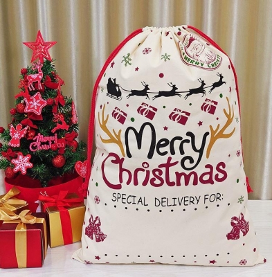 Merry Christmas Santa Sack 70X50cm