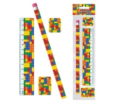 Bricks Stationery 4 Piece Set