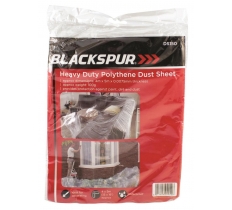 Blackspur 4M X 5M X 0.0075mm Polythene Dust Sheet