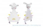 HUGS & KISSES RABBIT COMFORTER WITH COLOURED SENSORY TAGS