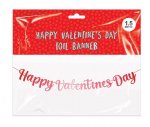 Valentines Day Happy Valentines Day Foil Banner 1.5M