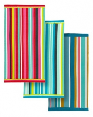 On Trend Stripes Design Printed Beach Towels 70x140cm