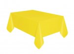 Neon Yellow Plastic Table Cover 54X108