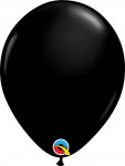 Qualatex 11" Round Onyx Black Plain Latex Balloons 25Ct