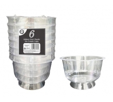 6Pc 200ml ( 7oz ) Plastic Ice Cream Cups