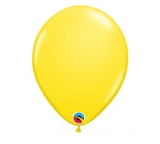 Qualatex 11" Round Yellow Plain Latex Balloons 100 Pack