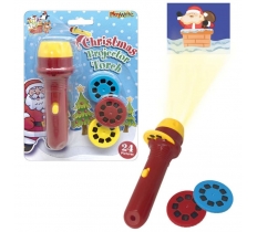 CHRISTMAS PROJECTOR TORCH 11CM