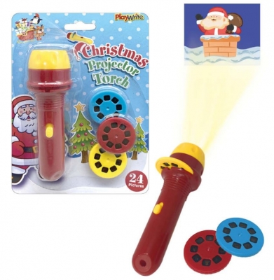 CHRISTMAS PROJECTOR TORCH 11CM