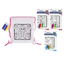 Colour Your Own Drawstring Bag