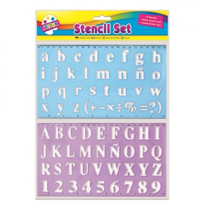 ALPHABET STENCIL SET