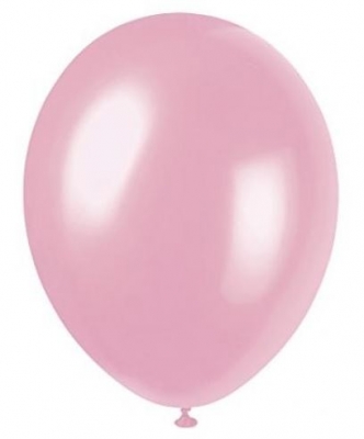 12" Premium Latex Balloons Powder Pink Pack Of 10