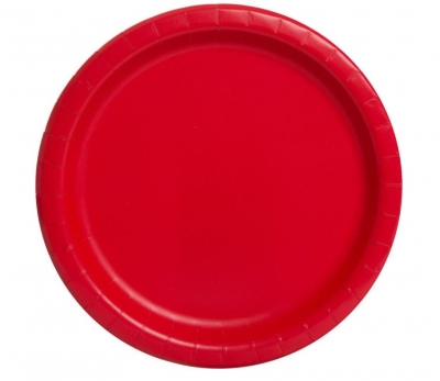 Ruby Red Plate 7" 8Pack