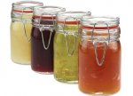 Clipseal Jam Jar Set Of 4 12x7cm