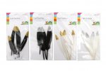 4Pc Glitter Top Craft Feathers