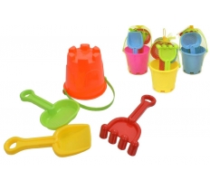 Small Round Castle Bucket Set 4 Piece In Net