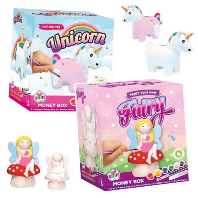 Kids Create Activity Pyo Money Box Unicorn & Fairies